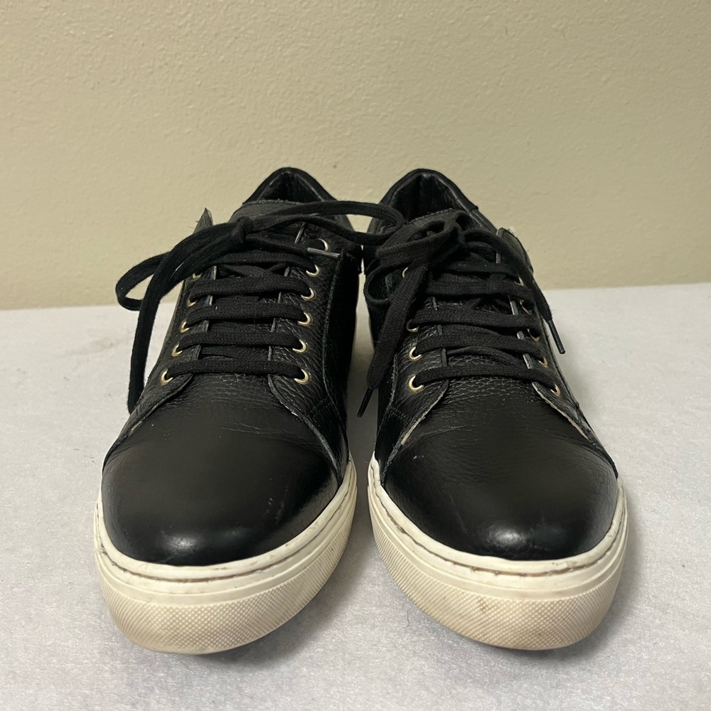 Sarah Flint Perfect Sneaker Black Leather Lace Up Shoes Women’s Size 11 EU 42 - Picture 5 of 10